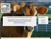 Tablet Screenshot of newpondfarm.org